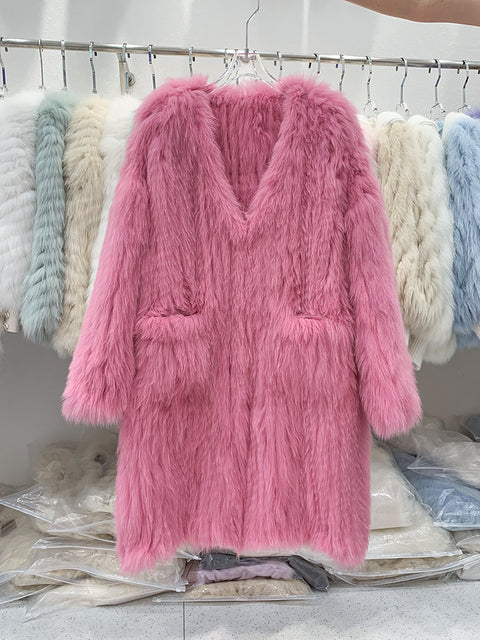 Winter New Fox Fur Grass Small Short Coat