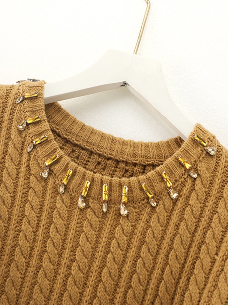 Lapel Solid Color Loose Mid-length Double-sided Woolen Coat Sleeveless Cape Coat