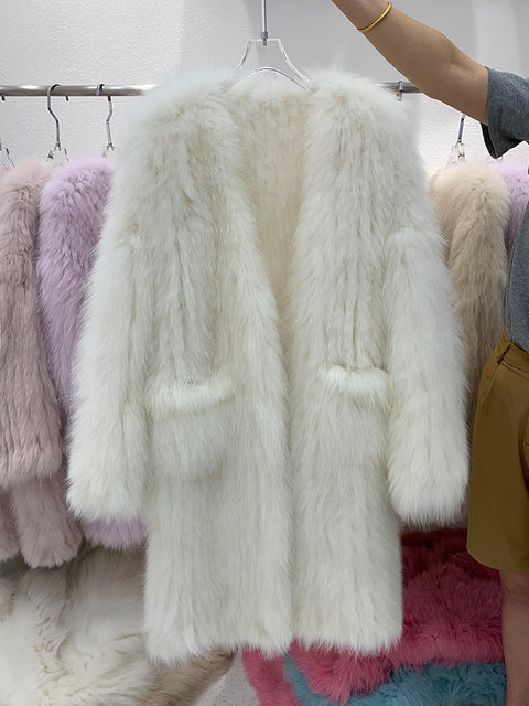 Winter New Fox Fur Grass Small Short Coat